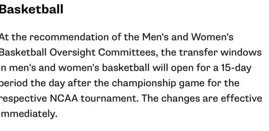 Division I Cabinet adopts new transfer windows in several sports - NCAA.org