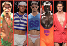 PHOTOS: This Grindr fashion show served skimpy looks spun from the wool of gay sheep - Queerty