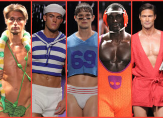PHOTOS: This Grindr fashion show served skimpy looks spun from the wool of gay sheep - Queerty