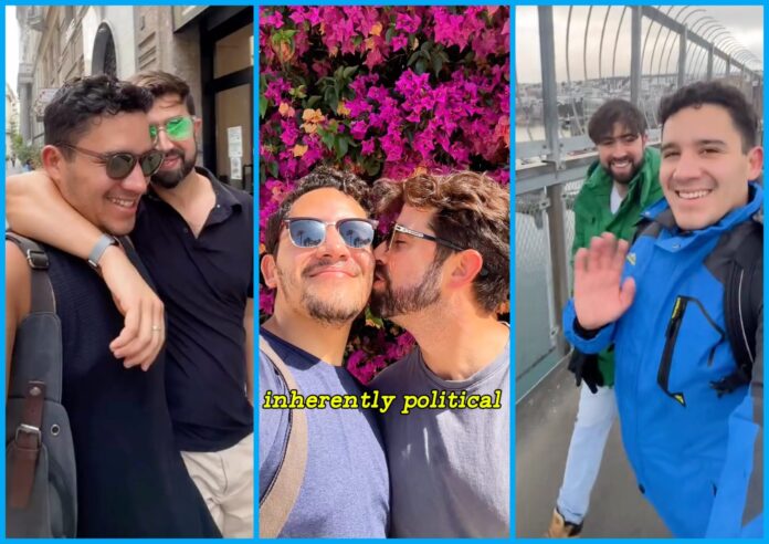 This TikTok couple perfectly summed up what it means to travel as queer people - gaycities.com
