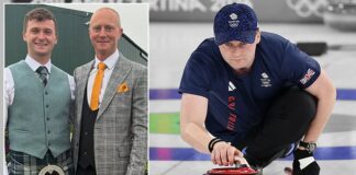 Britain's curling king going for gold: Openly gay Bruce Mouat is stony-faced at the Winter Olympics but his sport helped to 'break the ice' with his boyfriend on Tinder - Daily Mail