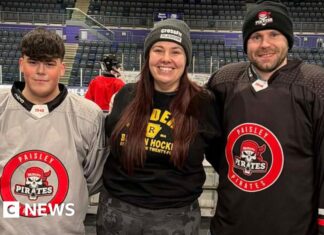 Heated Rivalry TV drama sparks new wave of ice hockey fans - BBC
