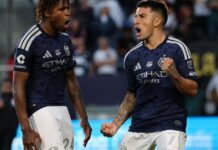 Nicolás Fernández scores on PK in 2nd half to help NYCFC earn 1-1 draw with Galaxy - CBS News