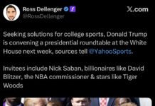 President Trump convening roundtable to discuss myriad issues facing college sports: Sources - Yahoo Sports