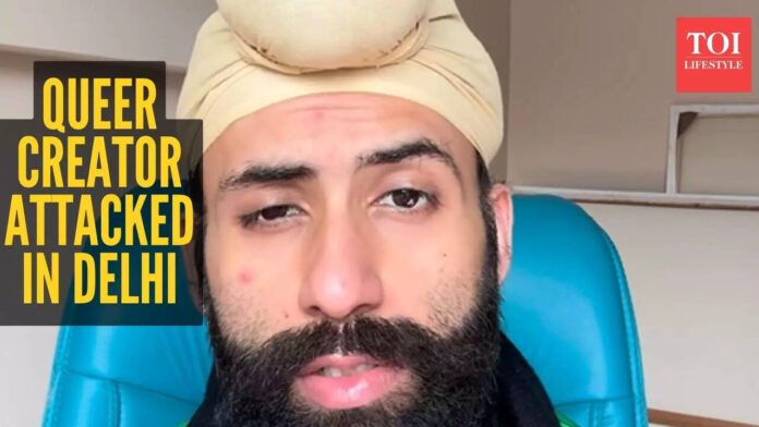 “They called me a disgrace to Sikhism”: LGBTQ fashion creator recounts brutal attack in Delhi - Times of India