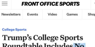 Trump’s College Sports Roundtable Includes No College Athletes - Front Office Sports